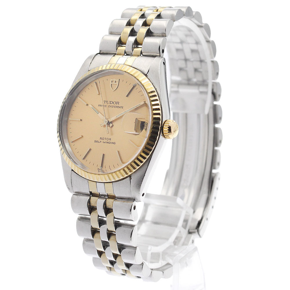 TUDOR Prince Oyster Date 74033 YG bezel gold Dial Automatic Men's Watch_921244