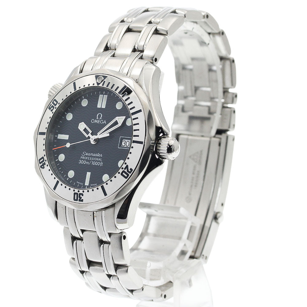 OMEGA Seamaster300 2562.80 Date Navy Dial Quartz Boy's Watch_921277