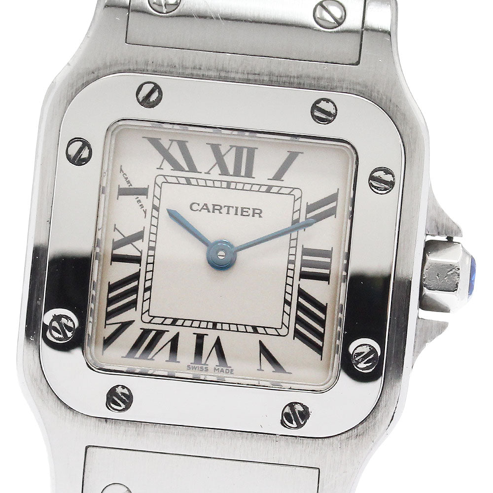 CARTIER Santos Galbee SM W20056D6 beige Dial Quartz Ladies Watch_921281