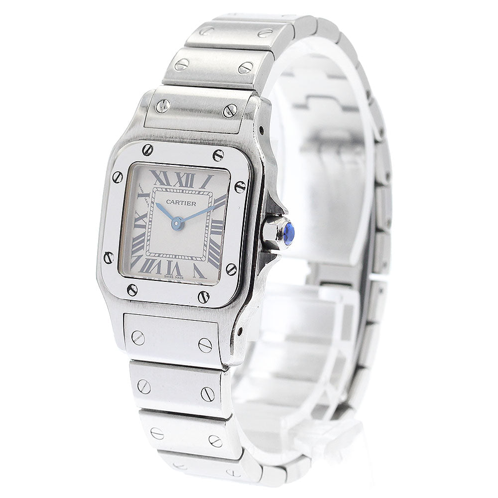CARTIER Santos Galbee SM W20056D6 beige Dial Quartz Ladies Watch_921281