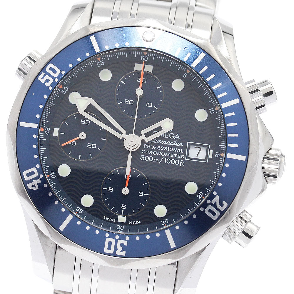 OMEGA Seamaster300 2599.80 Chronograph Navy Dial Automatic Men's Watch_921282