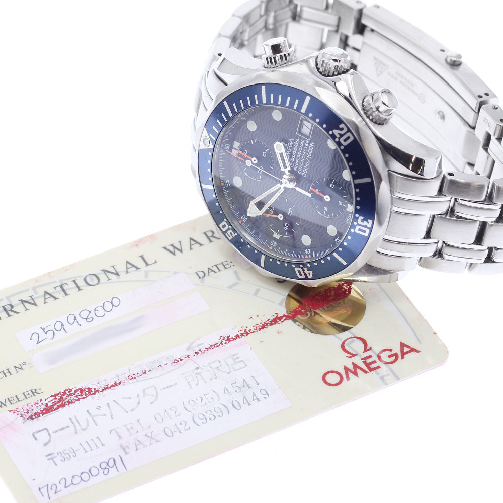 OMEGA Seamaster300 2599.80 Chronograph Navy Dial Automatic Men's Watch_921282