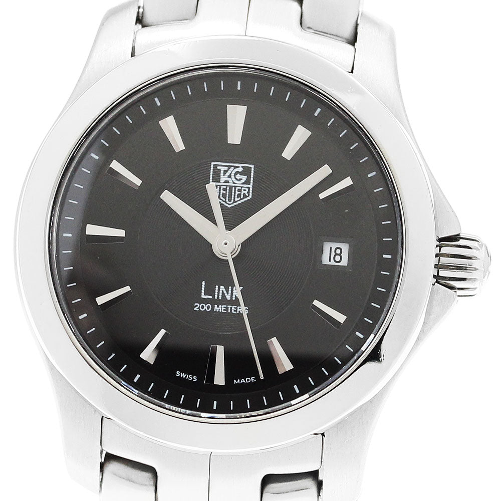 TAG HEUER Link WJF1313 Date black Dial Quartz Ladies Watch_921284