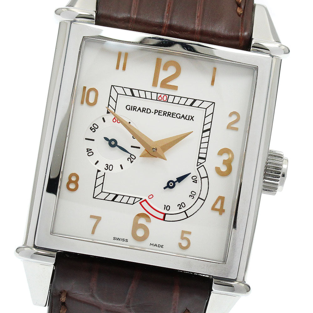 GIRARD PERREGAUX Vintage 1945 25850-11-113-0 Power reserve Silver Dial Automatic Men's Watch_921351