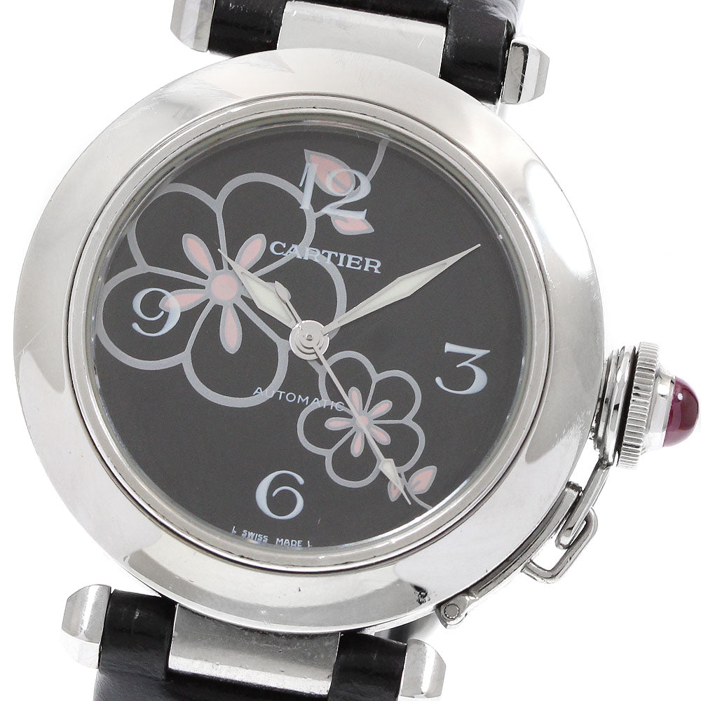 CARTIER Pasha C W3109699 Winter Flowers 2007 Christmas Limited Edition black Dial Automatic Ladies Watch_921359
