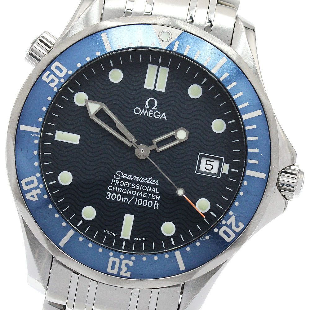 OMEGA Seamaster300 2531.80 Date Navy Dial Automatic Men's Watch_921365