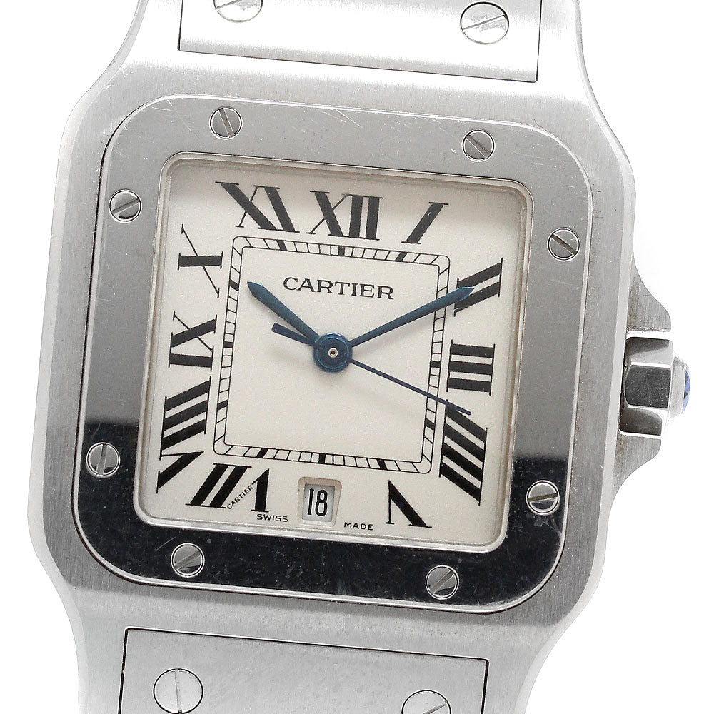 CARTIER Santos GalbeeLM W20060D6 Date beige Dial Quartz Men's Watch_921409