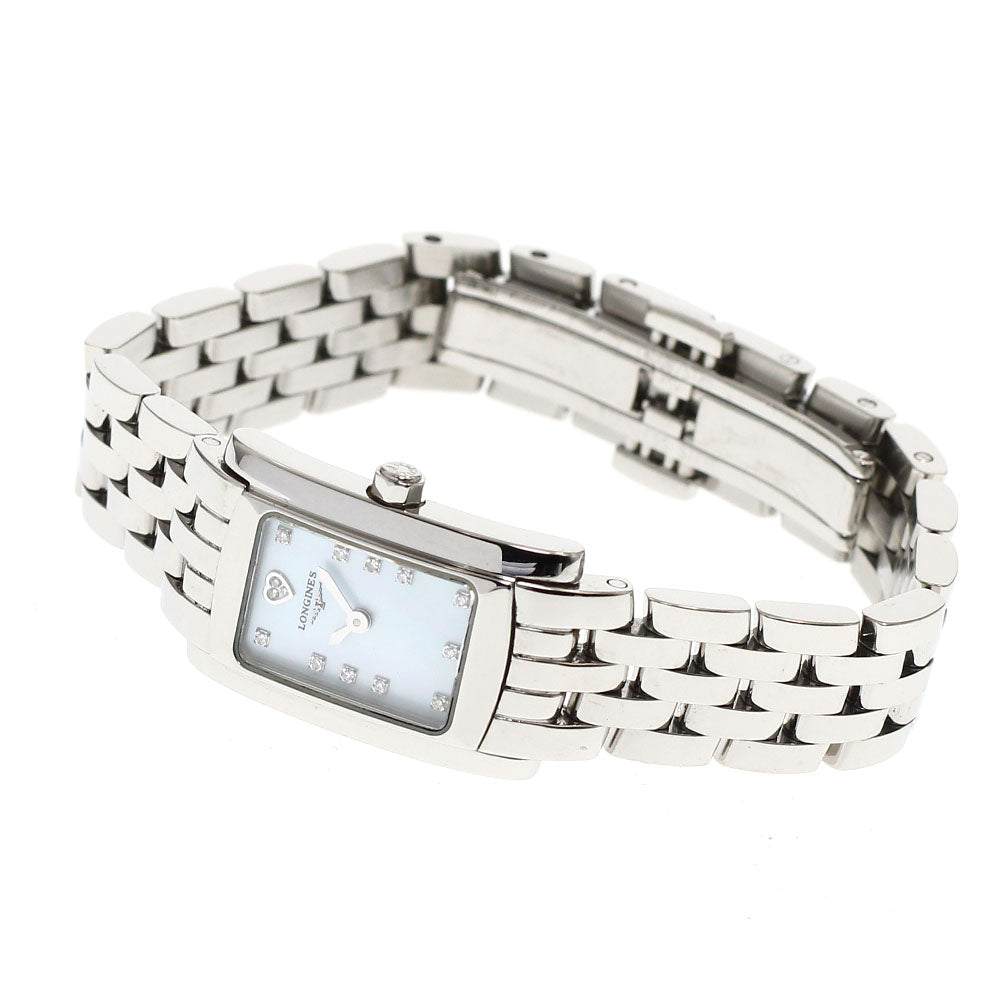 LONGINES Dolcevita L5.158.4 14PDiamond White shell Dial Quartz Ladies Watch_921424