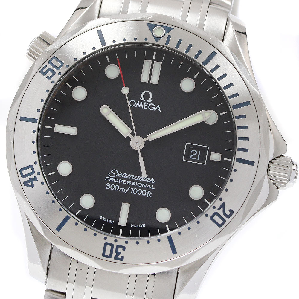 OMEGA Seamaster300 2261.50 Date black Dial Quartz Men's Watch_921436