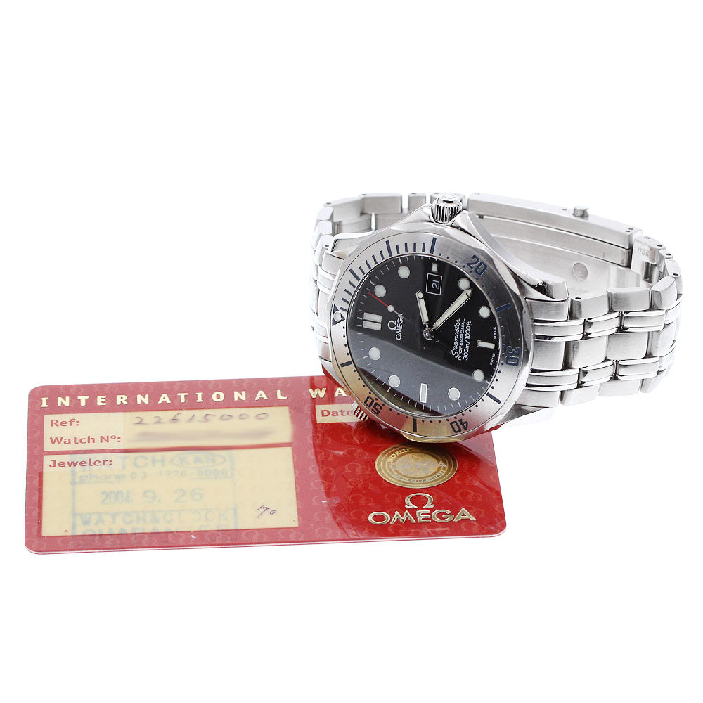 OMEGA Seamaster300 2261.50 Date black Dial Quartz Men's Watch_921436