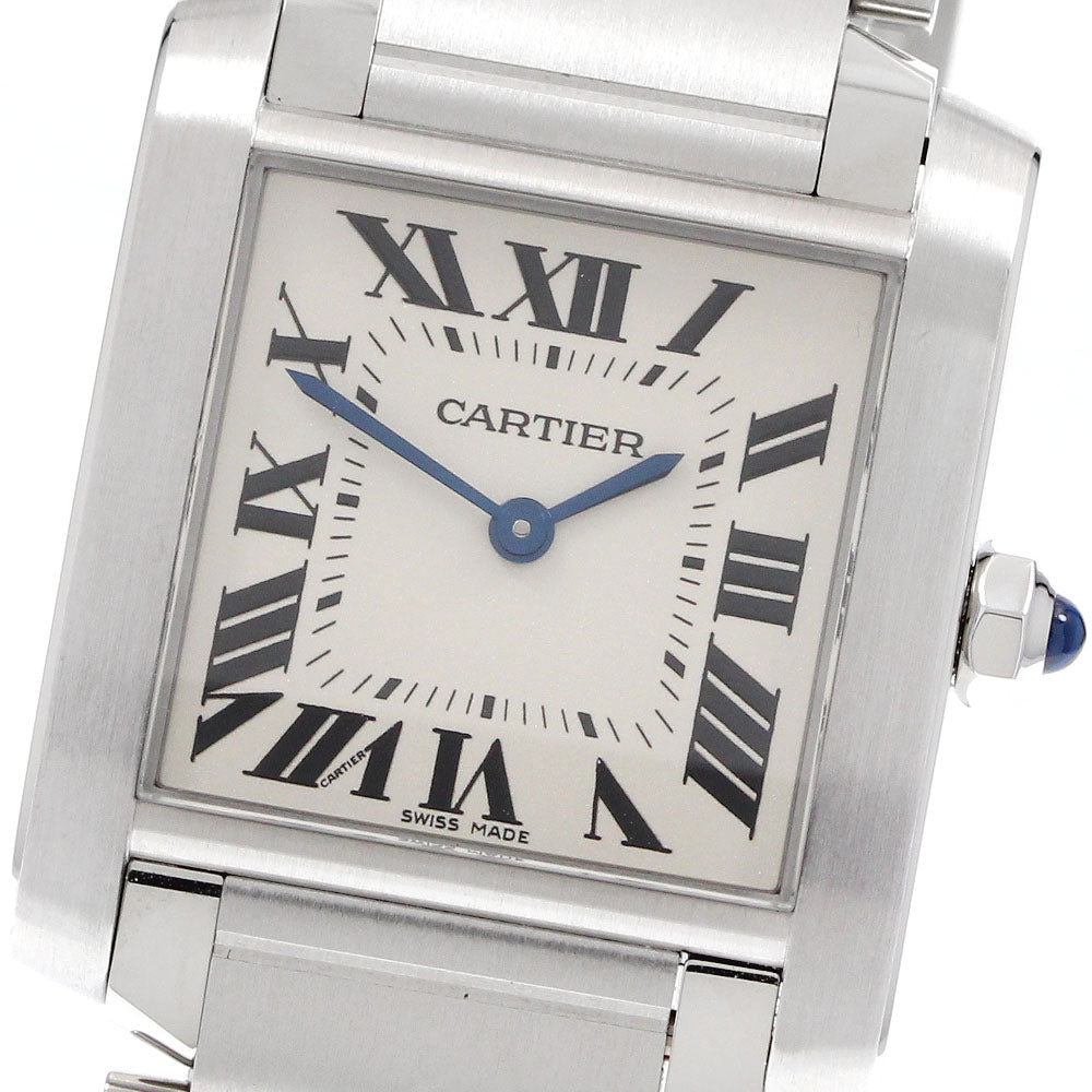 CARTIER Tank Francaise MM WSTA0005 Beige Dial Quartz Boy's Watch_921442