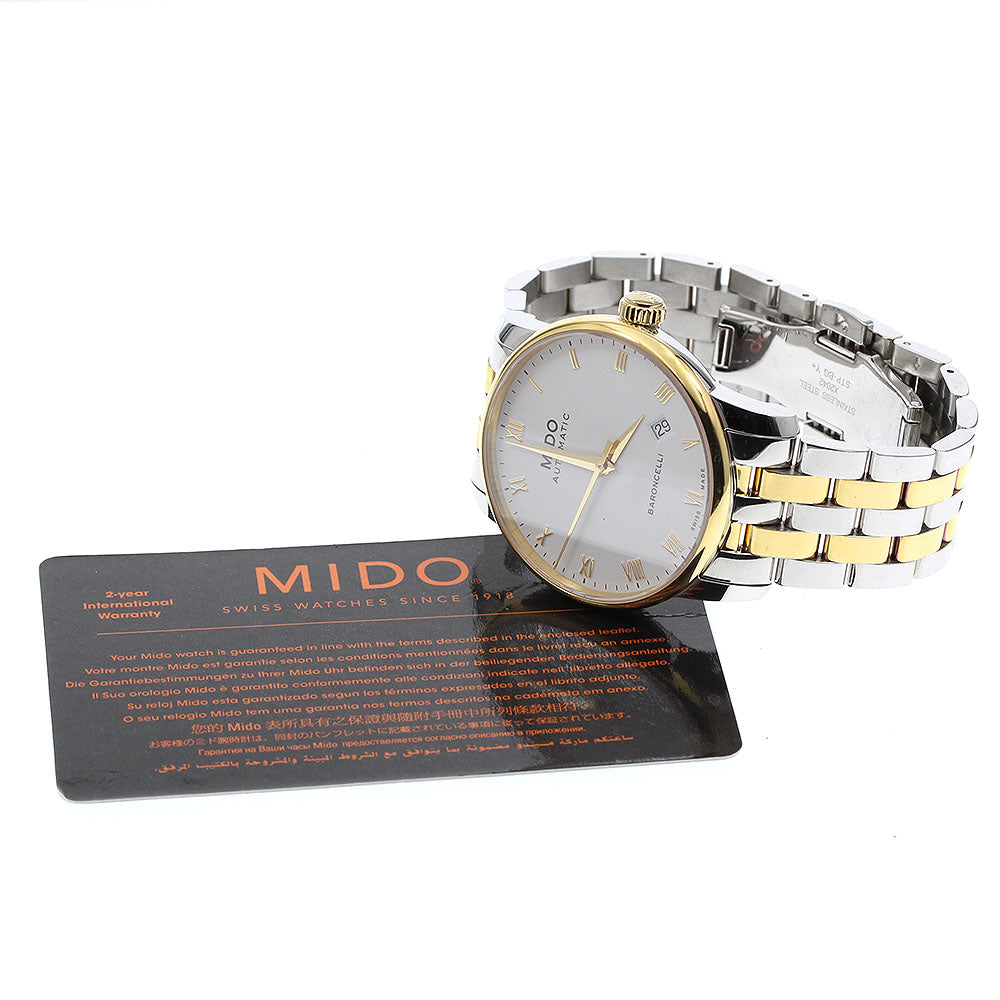 MIDO Baroncelli M8600.9.26.1 Date white Dial Automatic Men's Watch_921455