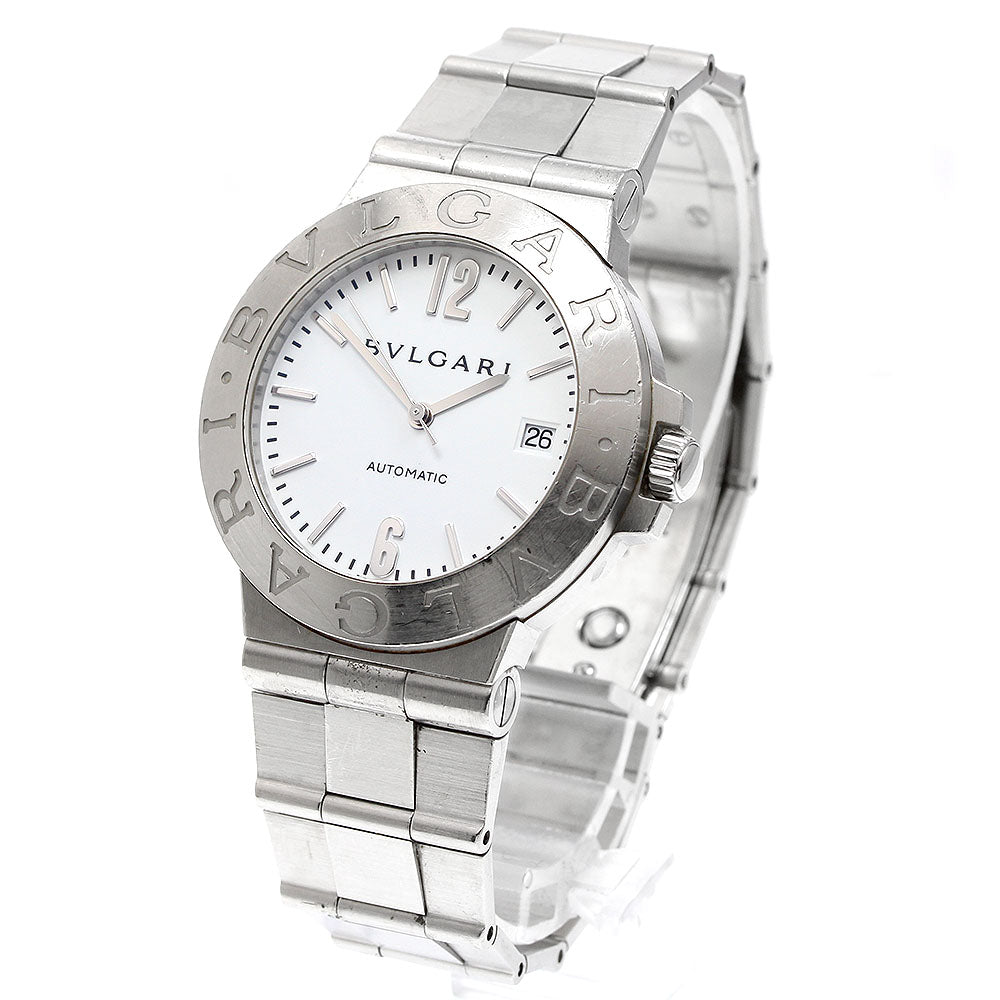 BVLGARI Diagono Sports LCV38S Date White Dial Automatic Men's Watch_921462