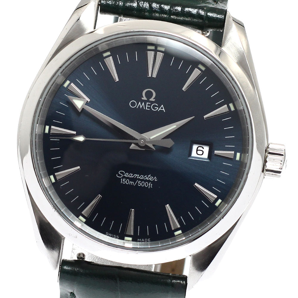 OMEGA Seamaster Aqua Terra 2517.80 Date Navy Dial Quartz Men's Watch_921473