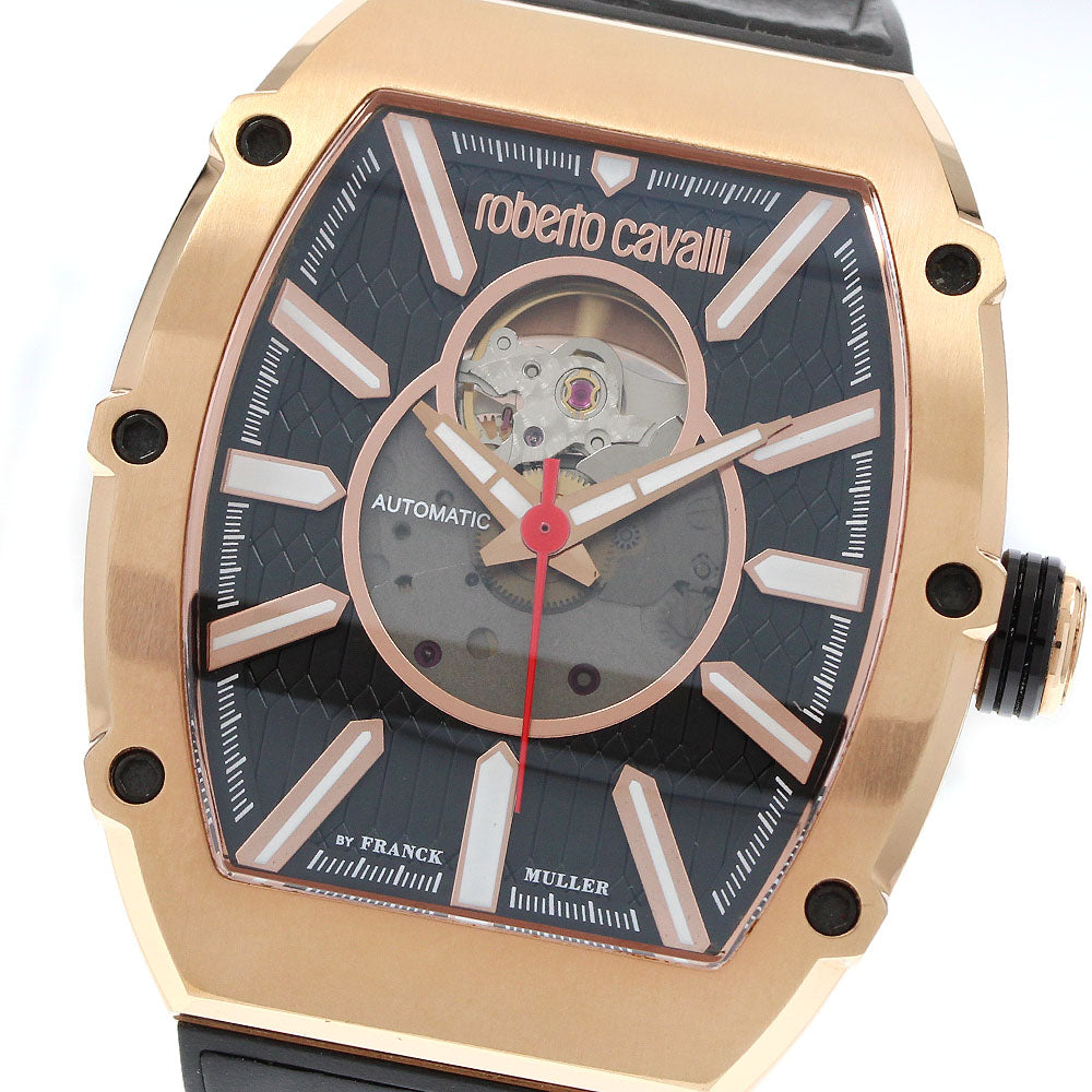 Roberto Cavalli by Franck Muller Al Pacino RV1G248P0041 skeleton Dial Automatic Men's Watch_921476