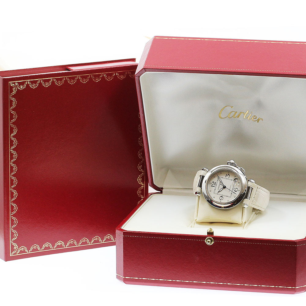 CARTIER Pasha C W3106199 Date Silver Dial Automatic Boy's Watch_921504