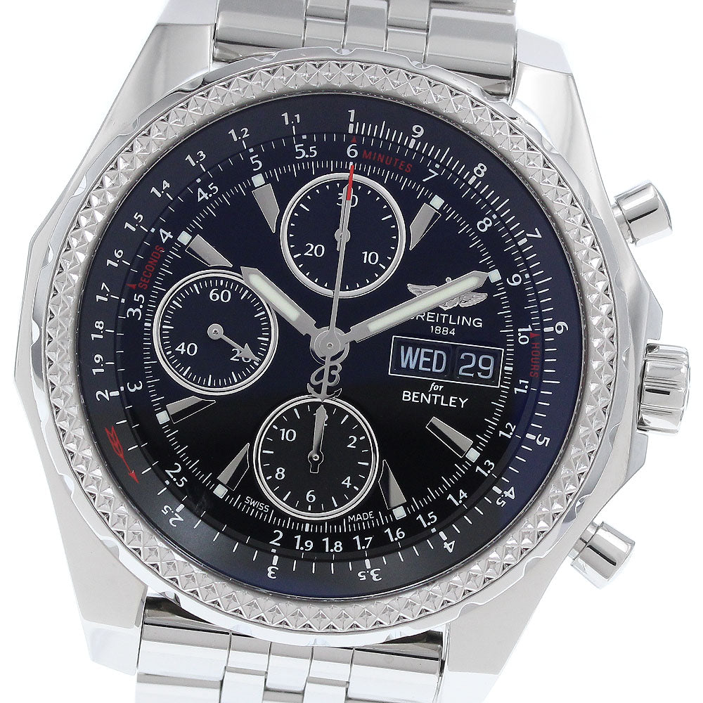 BREITLING Bentley GT A13362 Day-Date Chronograph black Dial Automatic Men's Watch_921507