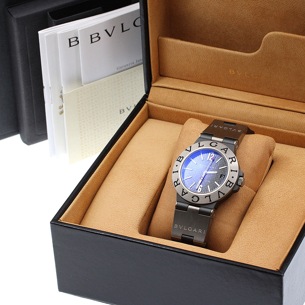 BVLGARI Diagono Titanium TI38TA Black carbon Dial Automatic Men's Watch_921509