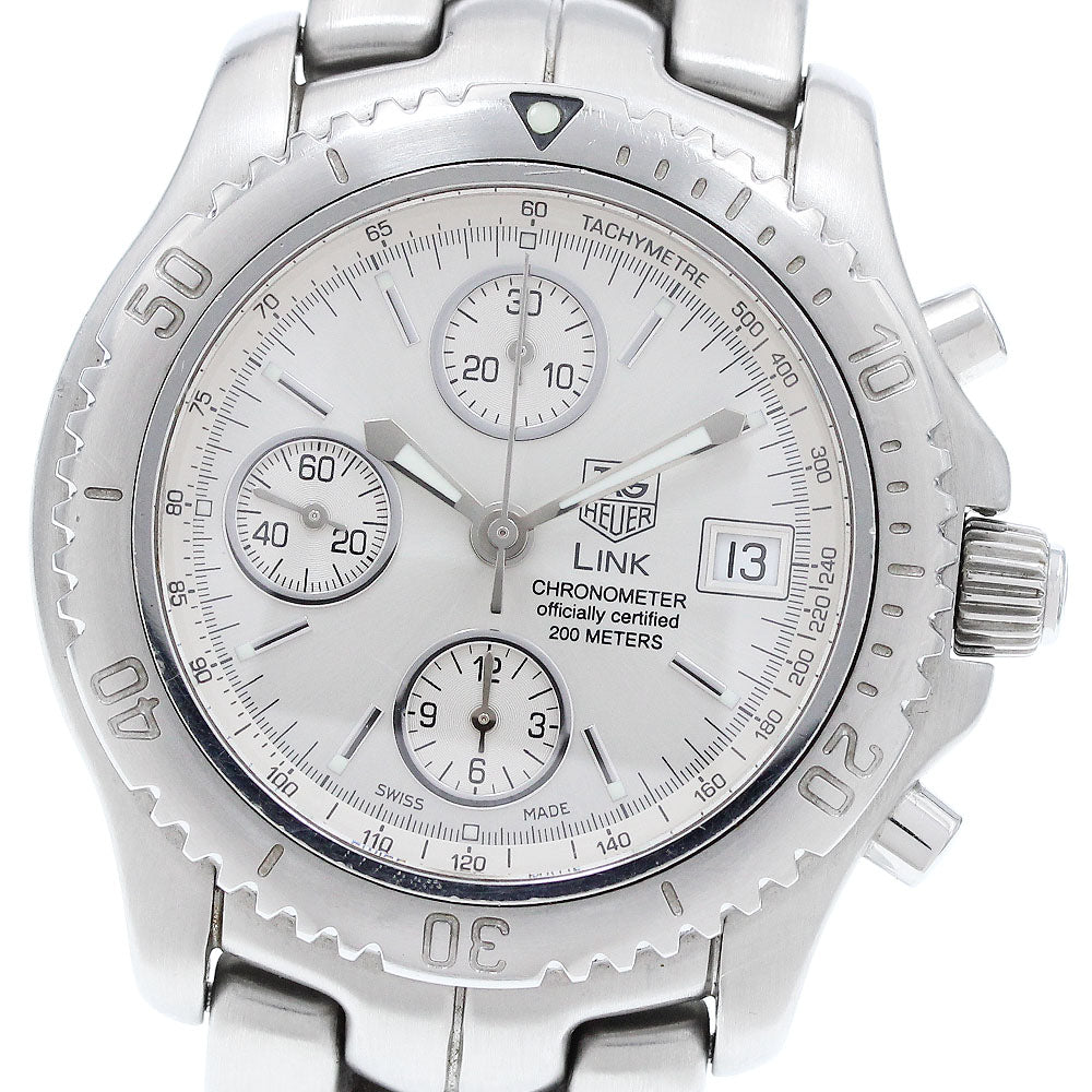 TAG HEUER Link CT5113 Chronograph Date Silver Dial Automatic Men's Watch_921516