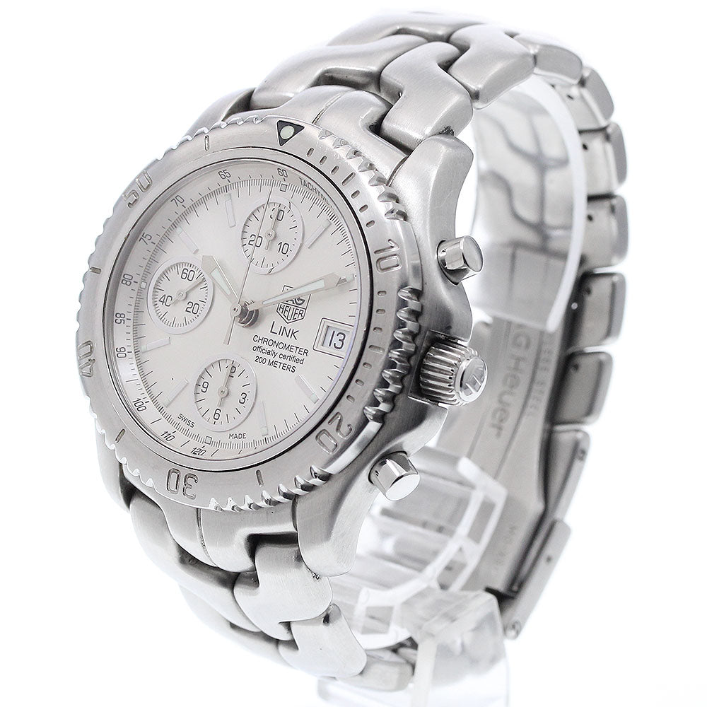 TAG HEUER Link CT5113 Chronograph Date Silver Dial Automatic Men's Watch_921516