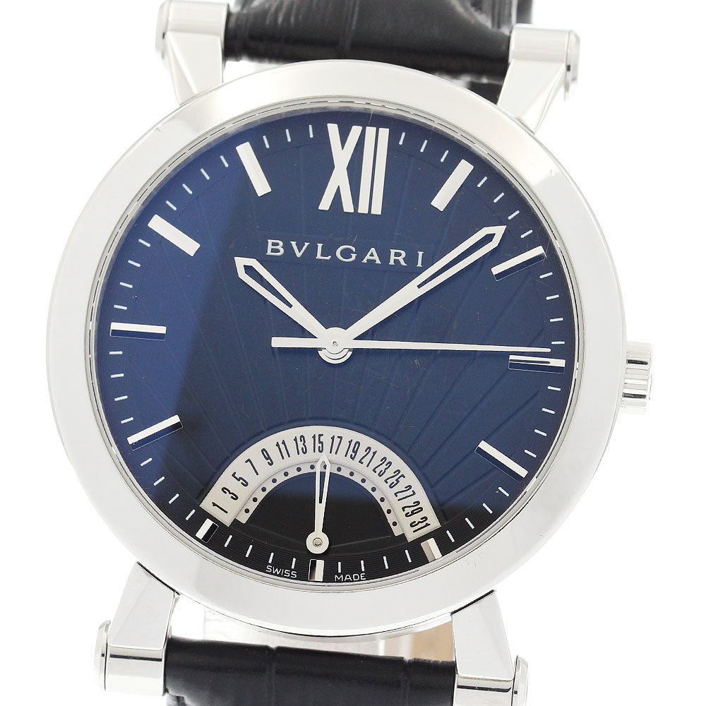 BVLGARI Sotirio Bulgari SB42SDR Retrograde black Dial Automatic Men's Watch_921529