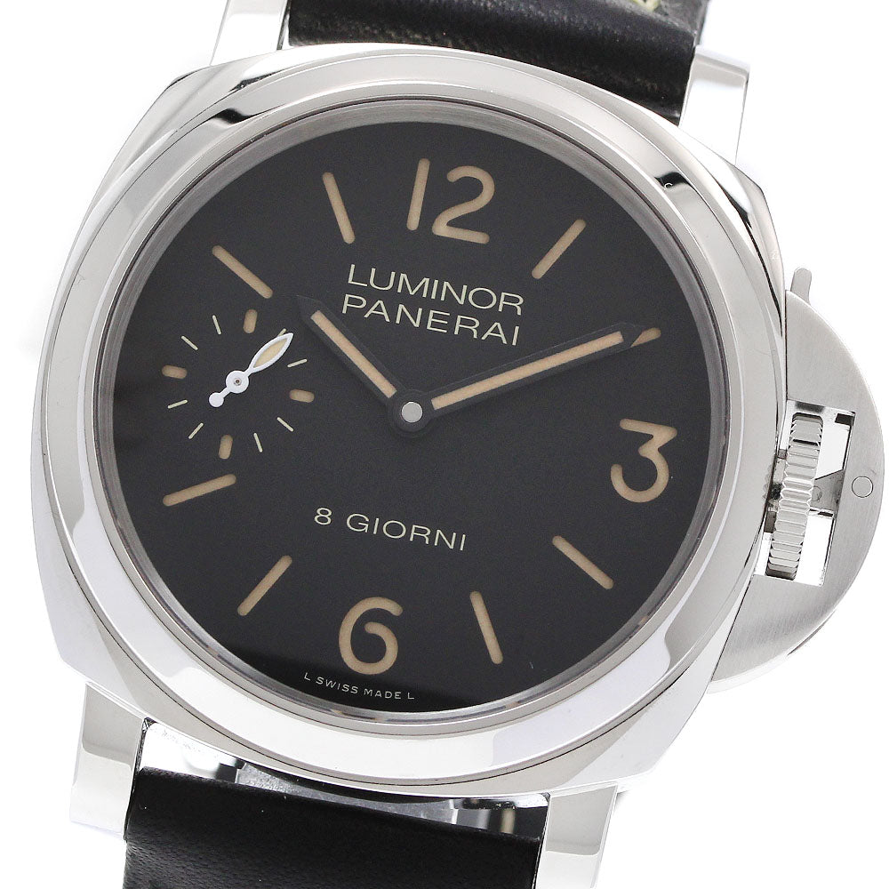 PANERAI Luminor base PAM00915 8 days black Dial Hand Winding Men's Watch_921533