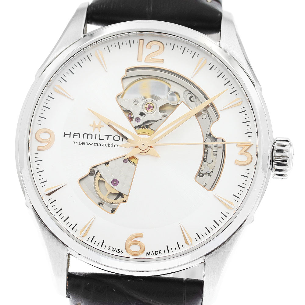 HAMILTON Jazzmaster Viewmatic H327050 Open heart Silver Dial Automatic Men's Watch_921540