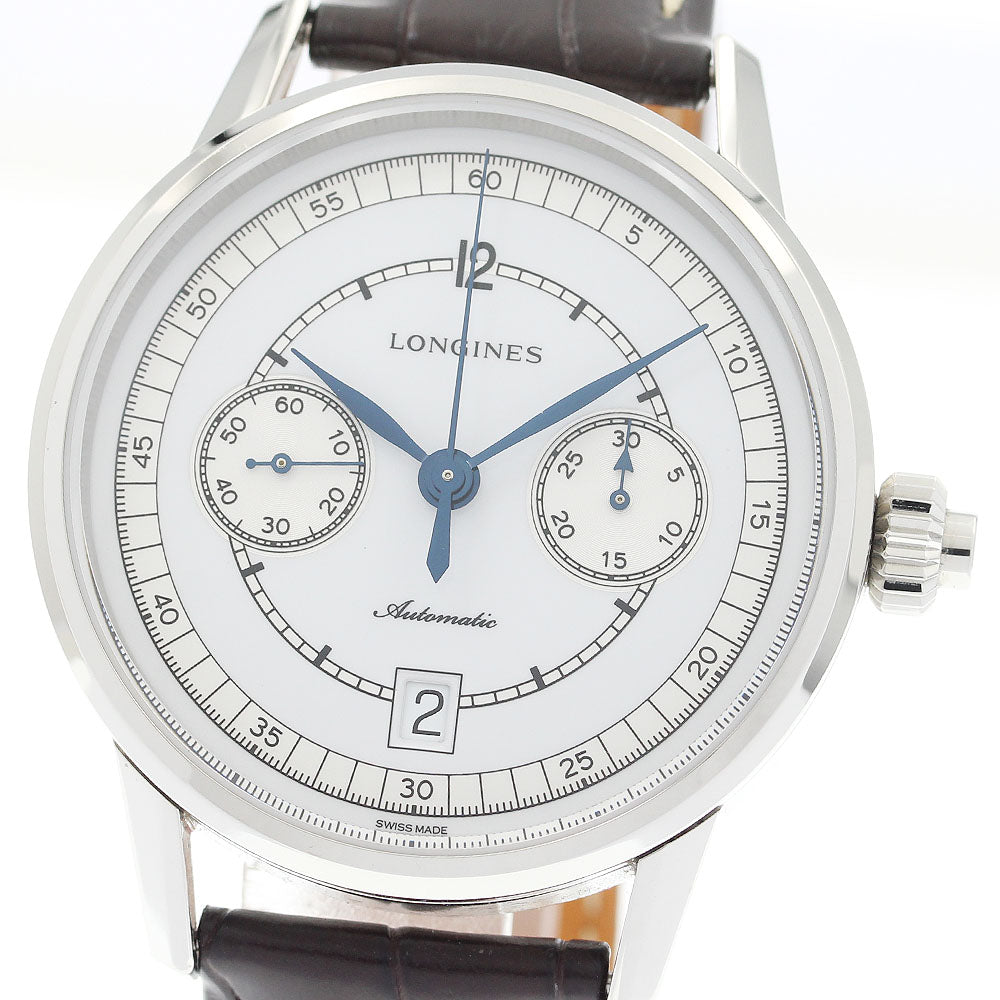 LONGINES Heritage collection L2.800.4 Column wheel chronograph white Dial Automatic Men's Watch_921546