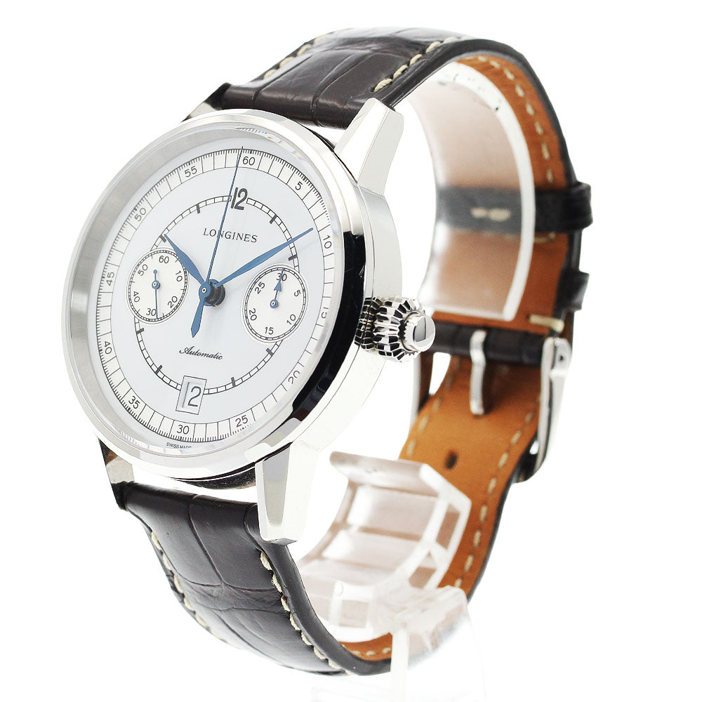 LONGINES Heritage collection L2.800.4 Column wheel chronograph white Dial Automatic Men's Watch_921546