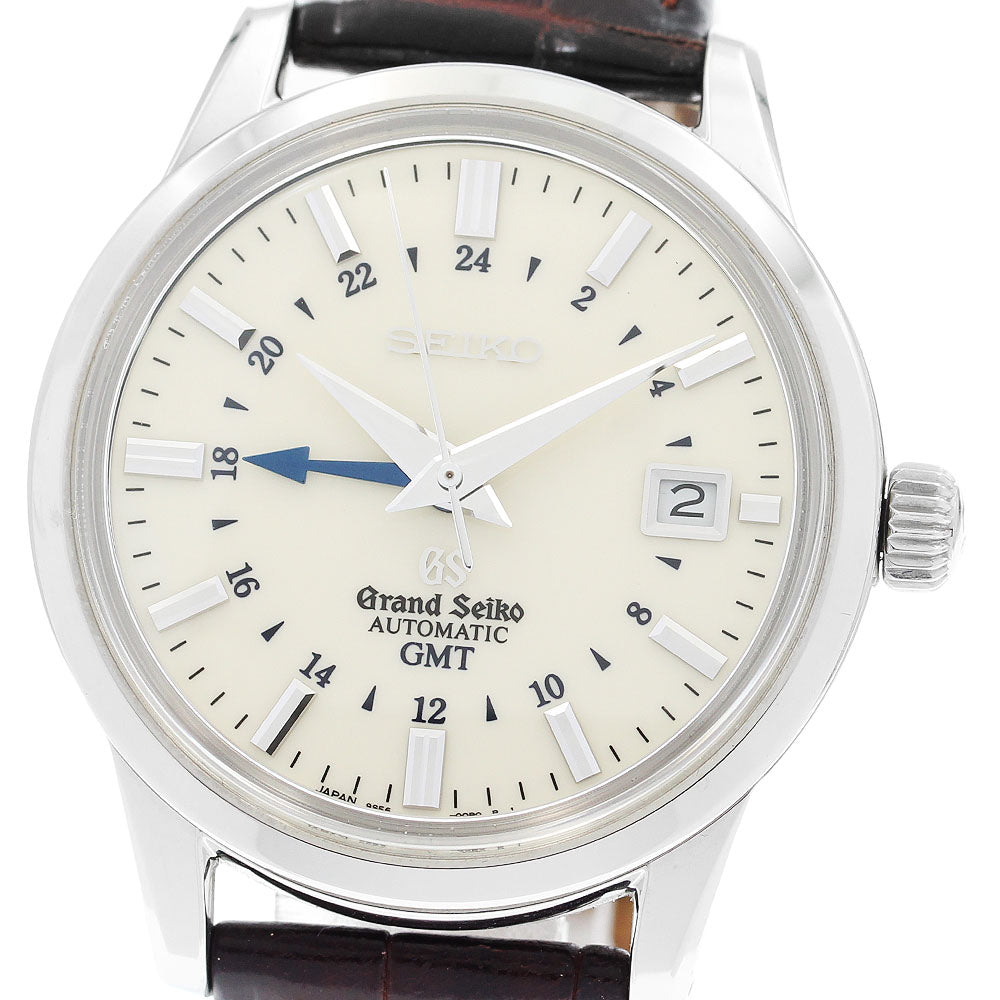 SEIKO Grand Seiko SBGM003/9S56-00B0 GMT date beige Dial Automatic Men's Watch_921570
