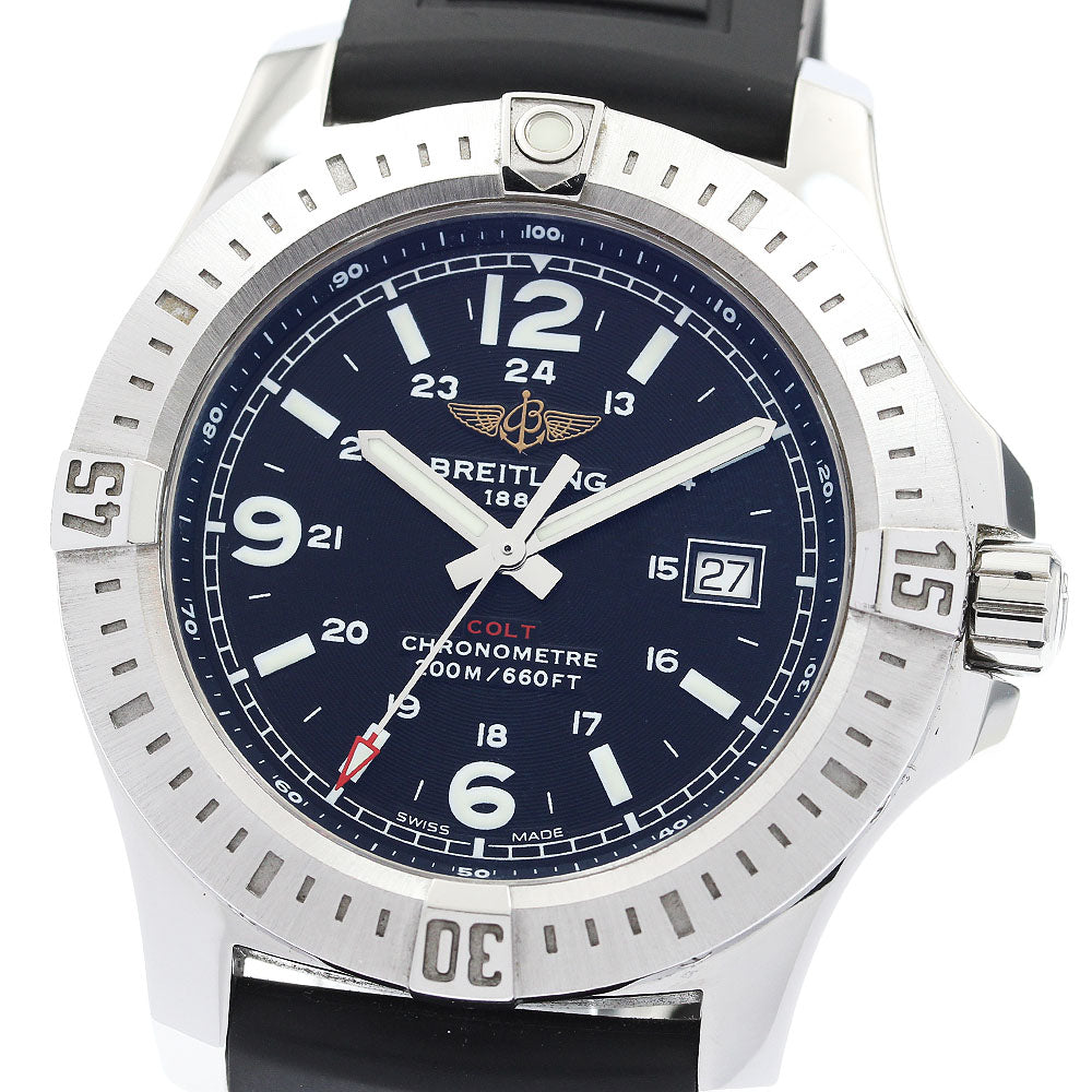 BREITLING Colt A74388 Date black Dial Quartz Men's Watch_921576