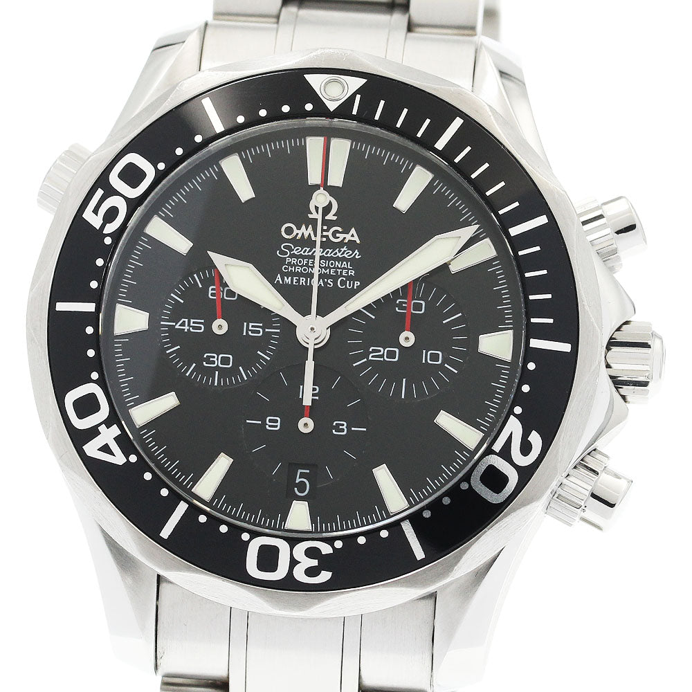 OMEGA Seamaster300 2594.50 Chronograph black Dial Automatic Men's Watch_921579