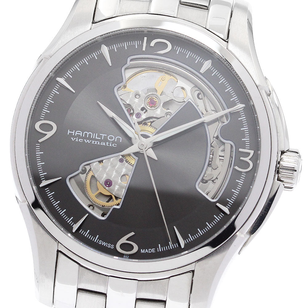 HAMILTON Jazz master H325651 Open heart gray Dial Automatic Men's Watch_921597