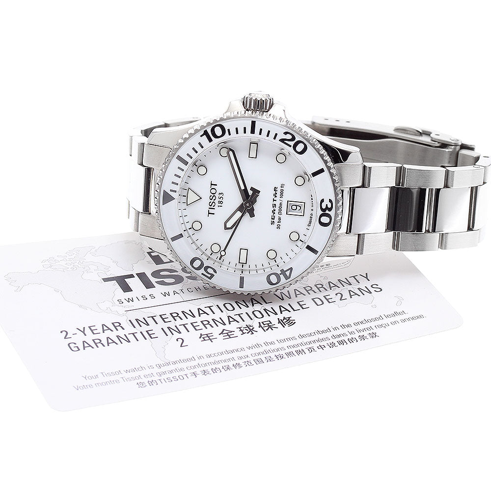 TISSOT Seastar 1000 36MM T120.210.11.011.00 white Dial Quartz Boy's Watch_921598