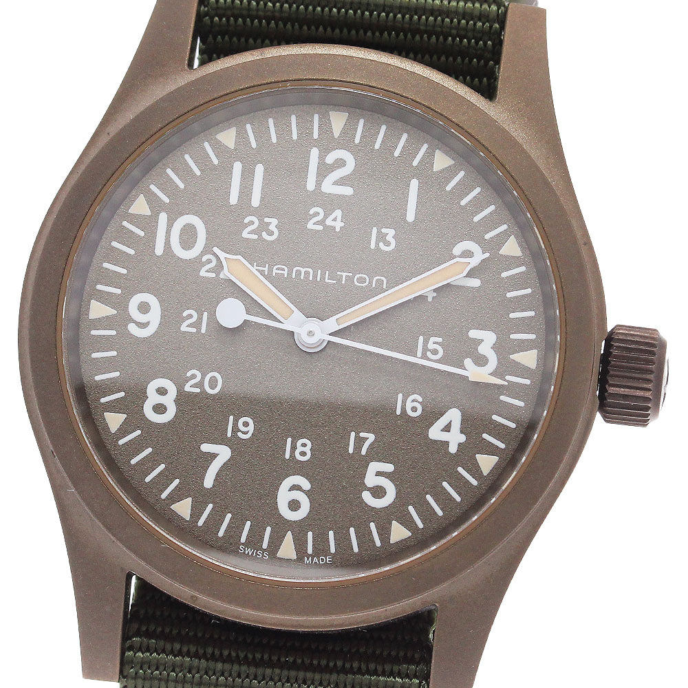 HAMILTON khaki field mechanical H694490 Brown Dial Hand Winding Men's_921599