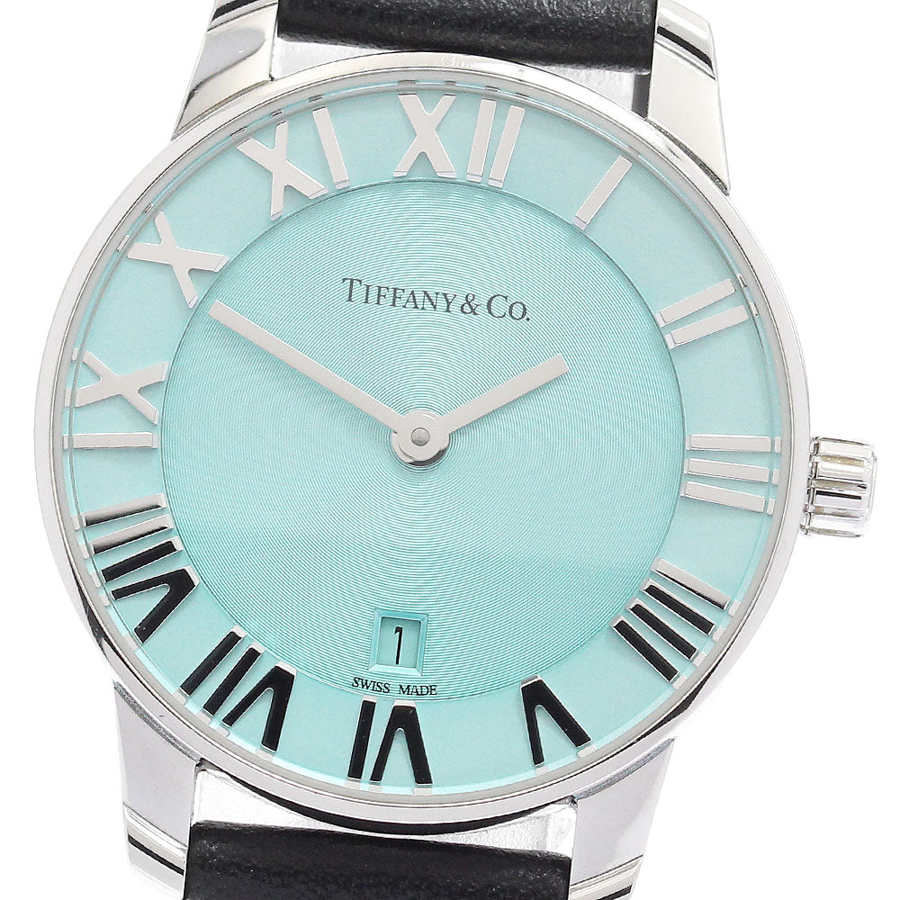 TIFFANY&Co. Atlas 63452785 Date blue Dial Quartz Ladies Watch_921615