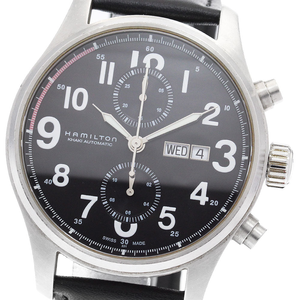 HAMILTON Khaki Officer H717160 Chronograph day date Automatic Men's Watch_921623