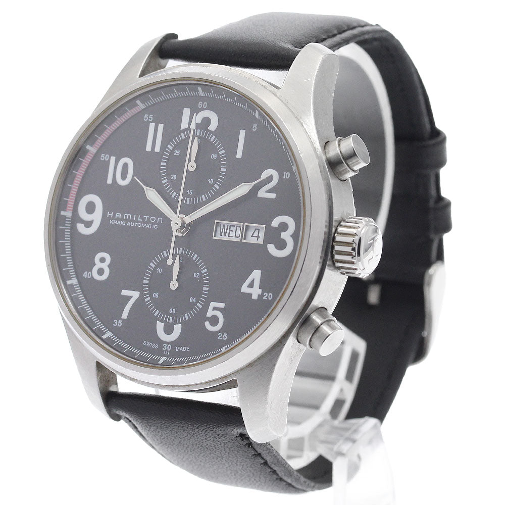 HAMILTON Khaki Officer H717160 Chronograph day date Automatic Men's Watch_921623