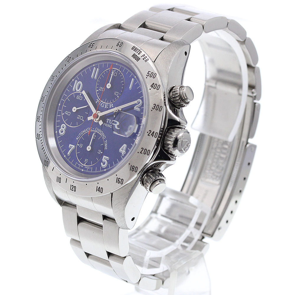 TUDOR Prince Date Chrono Time Tiger 79280 blue Dial Automatic Men's Watch_921627