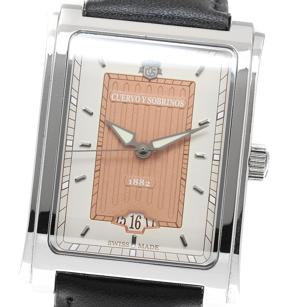 CUERVO Y SOBRINOS Prominente A1015 Date Automatic Men's Watch_921639