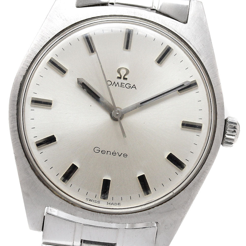 OMEGA Geneve 135.041 Vintage Cal.601 Silver Dial Hand Winding Men's Watch_921642