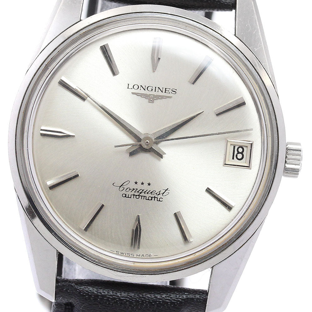 LONGINES Conquest Cal.291 Date Silver Dial Automatic Men's Watch_921644