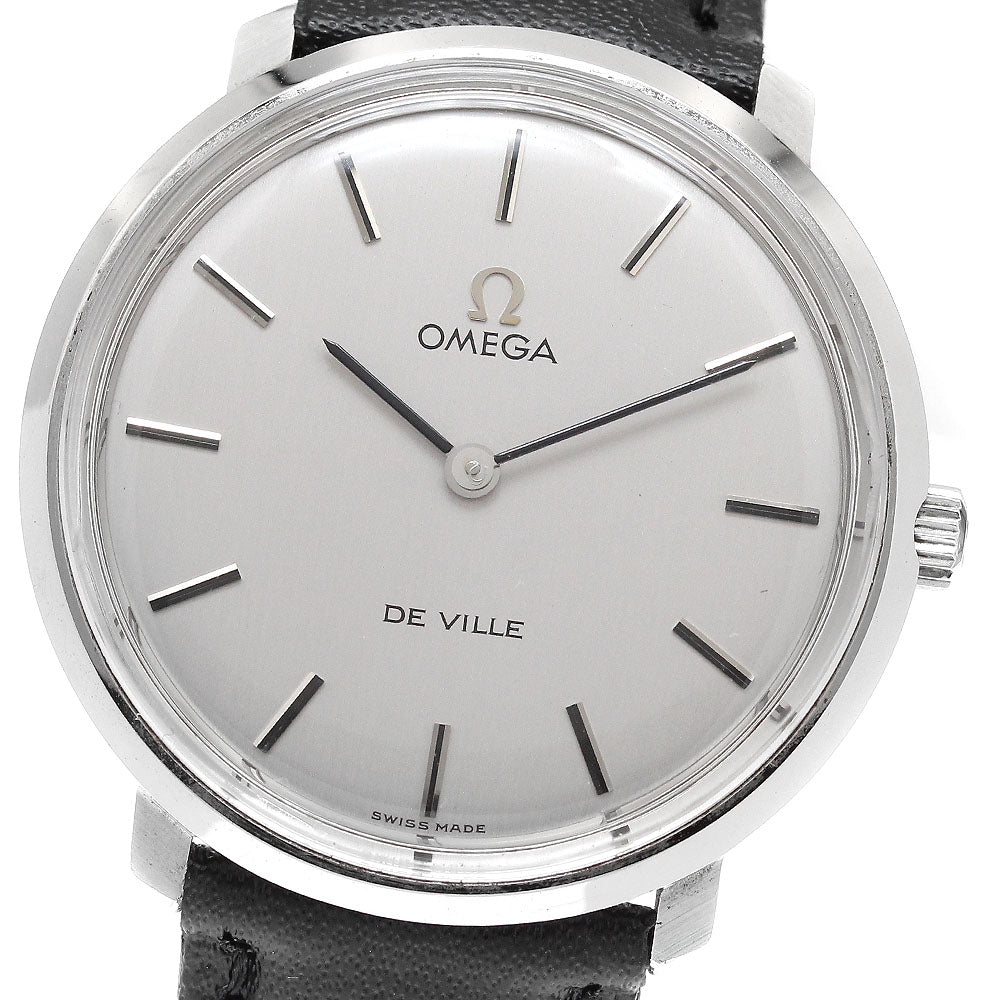 OMEGA De Ville Round vintage Silver Dial Hand Winding Men's Watch_921649