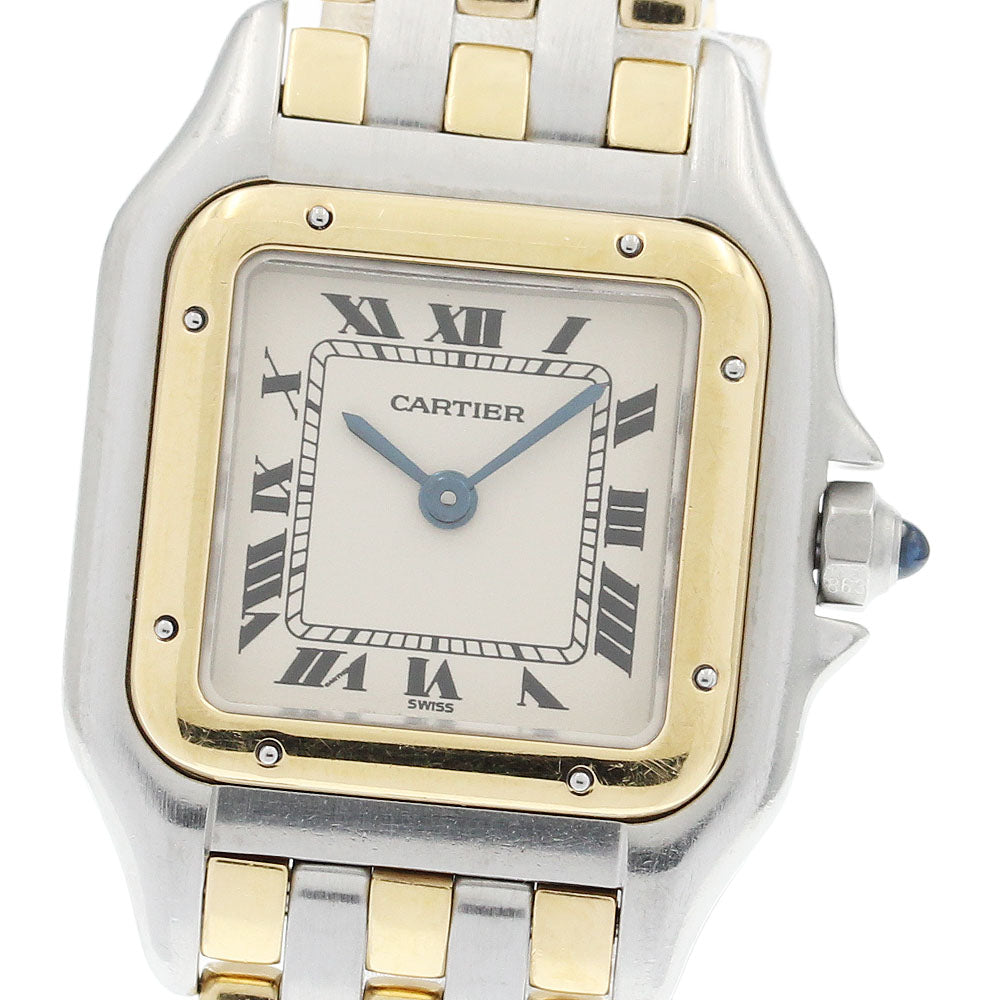 CARTIER PANTHERESM 84083244 3 rows beige Dial Quartz Ladies Watch_921697