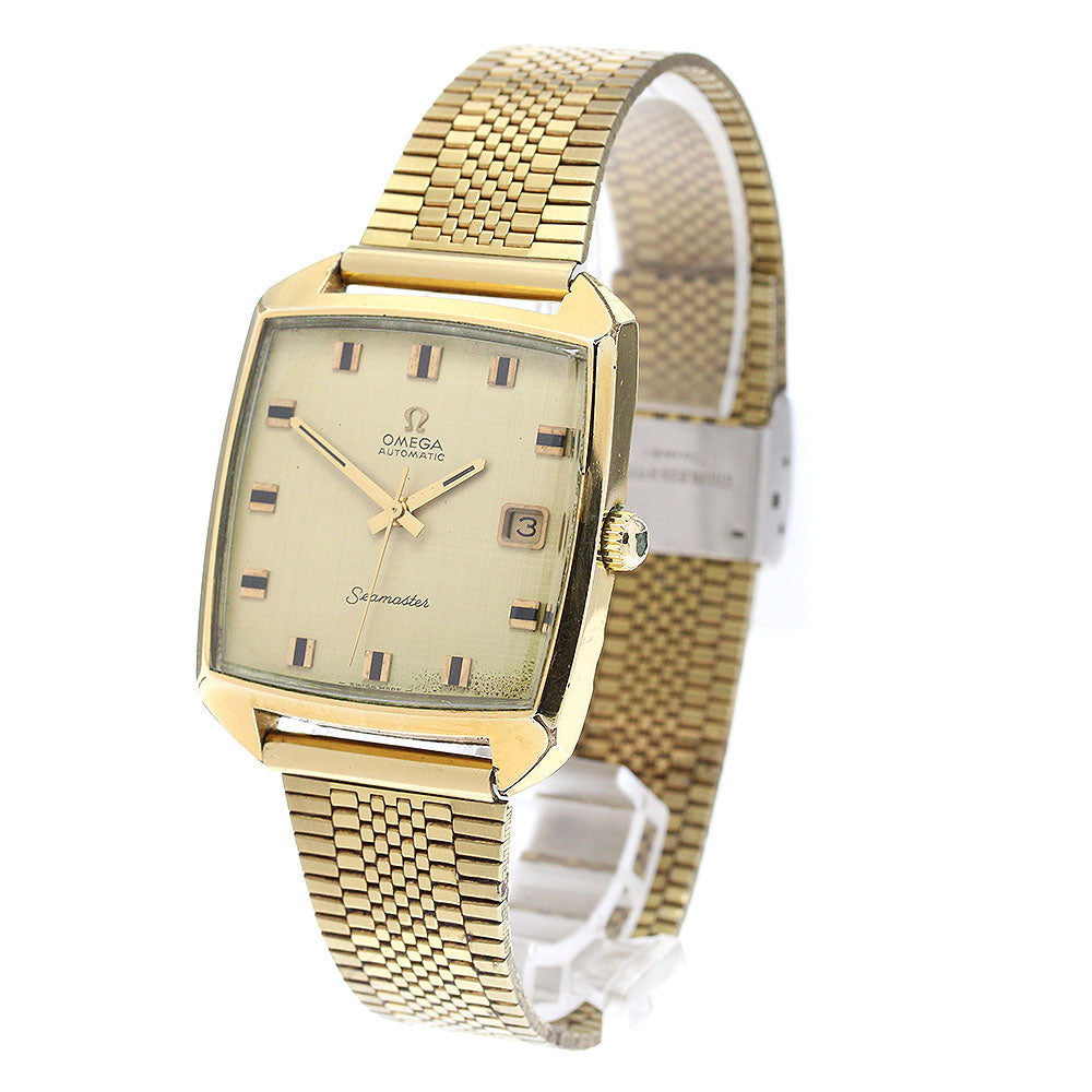 OMEGA Seamaster Date Square gold Dial Automatic Men's Watch_921708