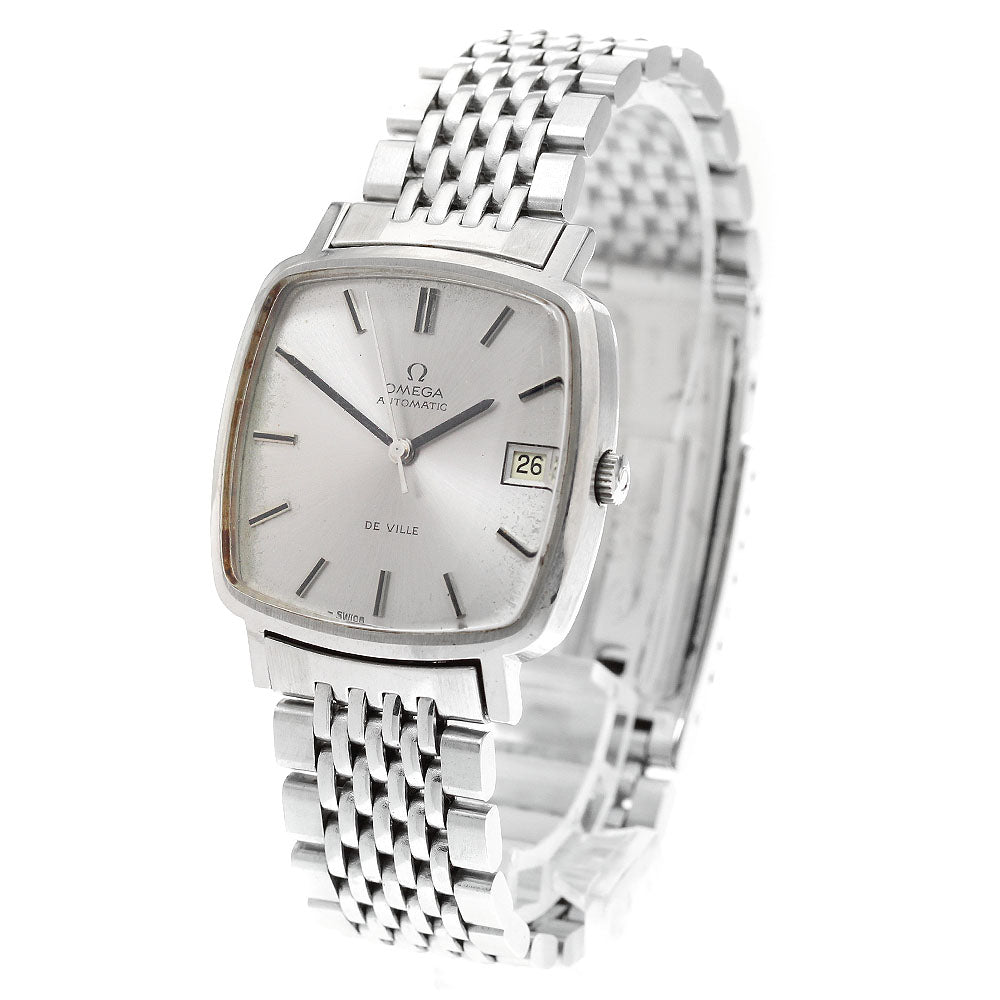 OMEGA De Ville ST.162.0060 Square Date Silver Dial Automatic Men's Watch_921735