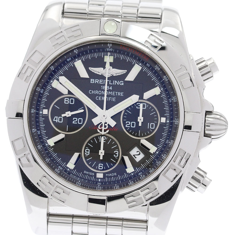 BREITLING Chronomat 44 AB0110 Chronograph black Dial Automatic Men's Watch_921746