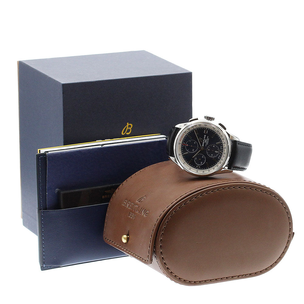 BREITLING Premier A13315 Chronograph Date blue Dial Automatic Men's Watch_921747