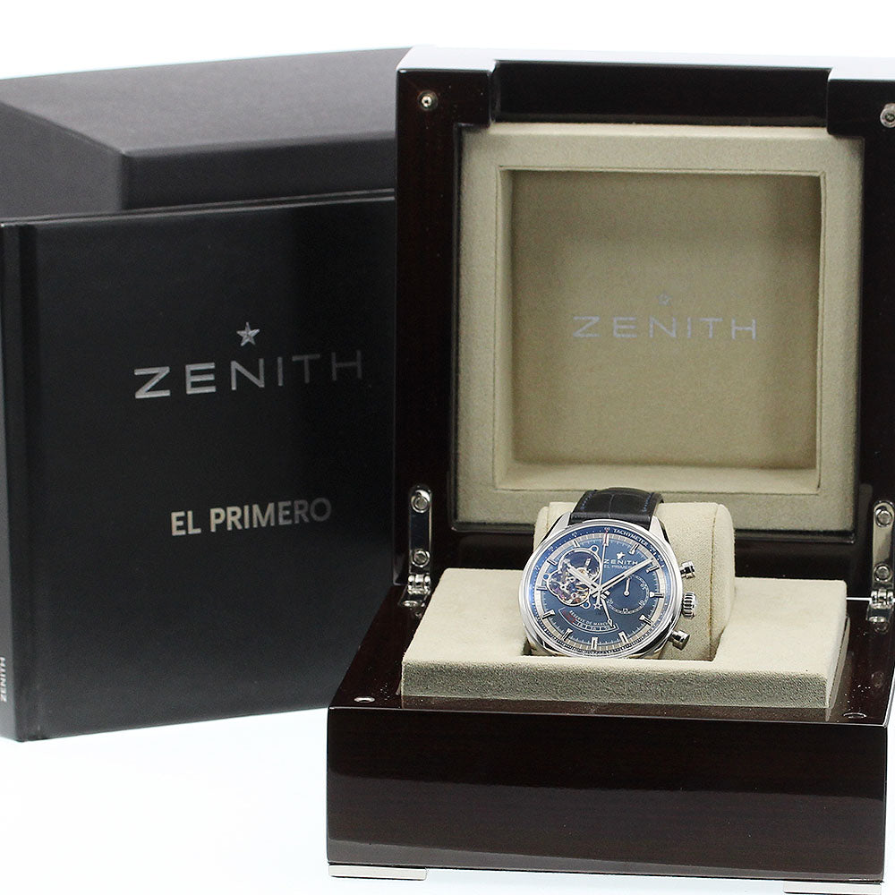 ZENITH Chronomaster Open Charles Vermot 03.2085.4021 World limited 1975 Navy Dial Automatic Men's Watch_921755