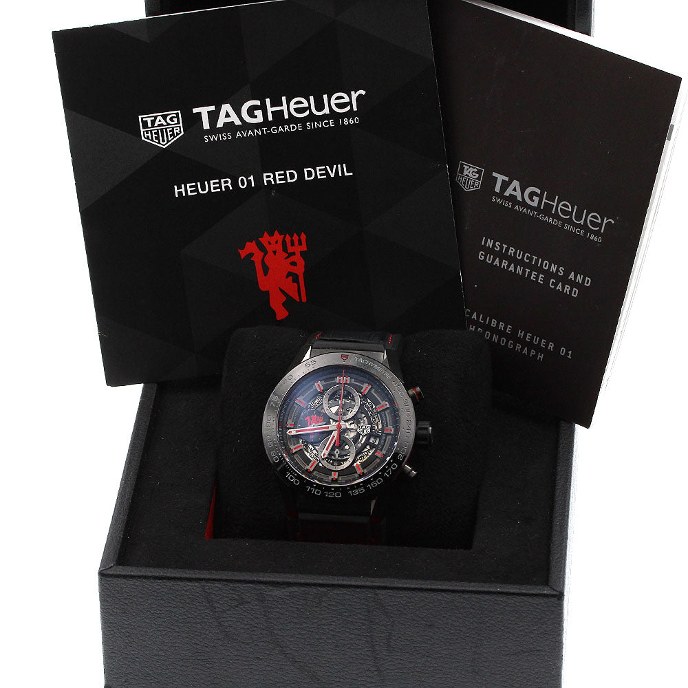 TAG HEUER Carrera Caliber Heuer 01 Manchester United CAR2A1J Chronograph skeleton Dial Automatic Men's Watch_921764